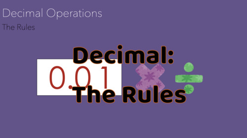 Preview of Montessori Decimal Multiplication and Division (The Rules) Presentation