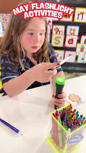 May Flashlight Activities: Light Table Activities For Summer, Ocean ...