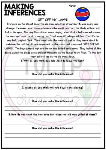 Making Inferences and Drawing Conclusions - Reading Worksheet Pack