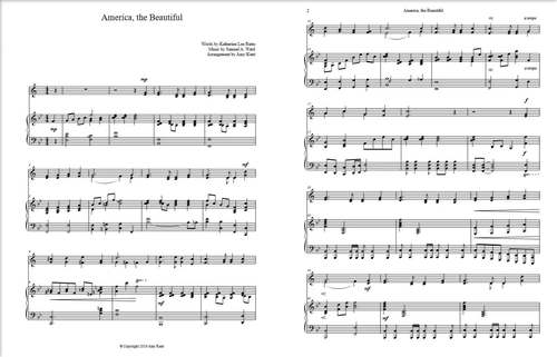 America the beautiful trumpet sale