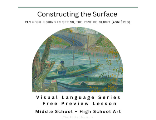Preview of Van Gogh Art Analysis FREE Lesson | Constructing the Surface
