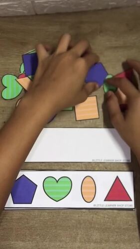 Shape & Color Sorting Cards – 40 Printable Task Cards | TPT