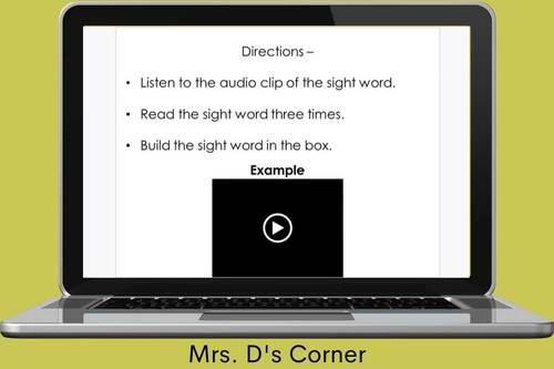 Primer Sight Word Digital Activity | Distance Learning by Mrs Ds Corner