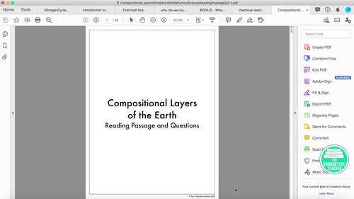 Compositional Layers of the Earth by The Productive Teacher | TPT