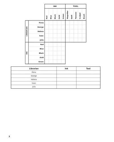Bookshop & Library Mystery Logic Puzzles for Adults Printable book-themed