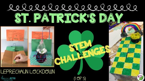 Preview of St. Patrick's Day STEM Activity - How to Catch a Leprechaun with a Trap
