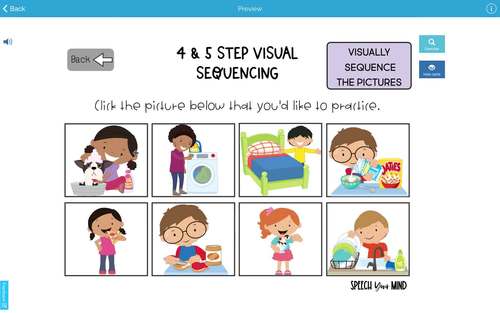 Sequencing Boom Cards™ - Sequencing Stories - Visual & Verbal Task ...