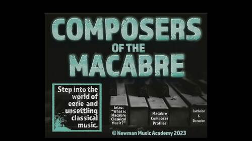 Composers of the Macabre: Eerie Music History {Interactive PDF} | TPT