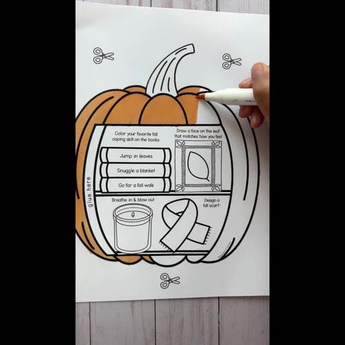 Decorate a Pumpkin - Fall SEL Craft - Calm Down Strategies for the ...