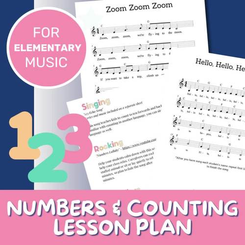 Music Lesson Plan Numbers and Counting Movement and Musical Activities