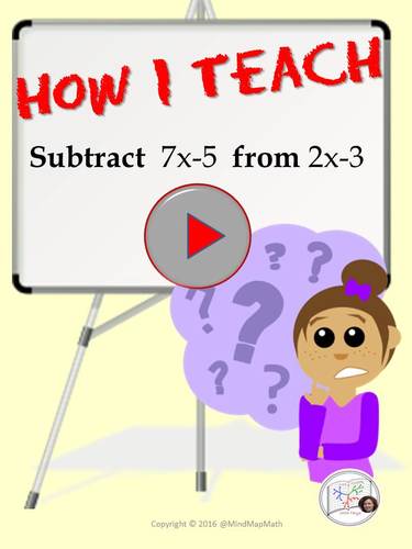 Preview of Teaching Subtracting Polynomials