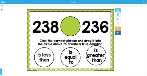 Comparing Numbers Boom Cards by Second Grade Smiles | TPT