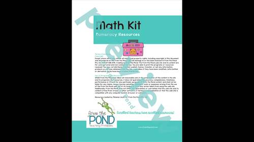 Counting to 5 Math Activity Cards by From the Pond | TPT
