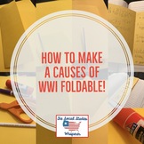 How to Make a Causes of WWI Foldable for Kids and Poster Set
