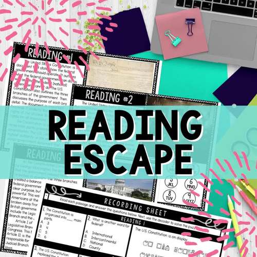 Egyptian Gods - Ancient Egypt Reading Comprehension and Puzzle Escape Room