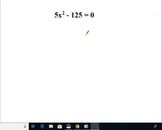 Solving Quadratics by Factoring and Solving Literal Equations