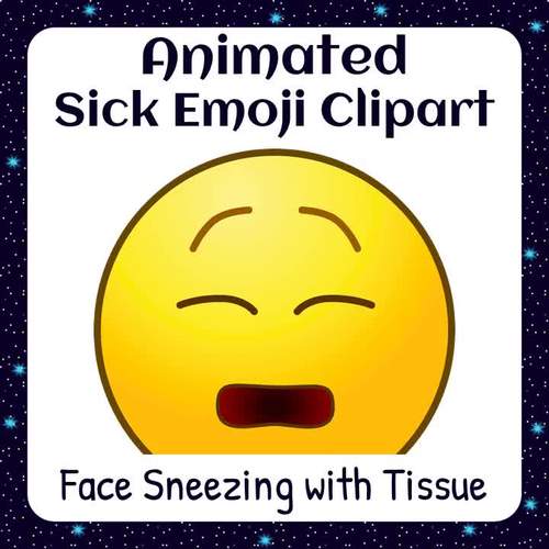 animated sick emoticon
