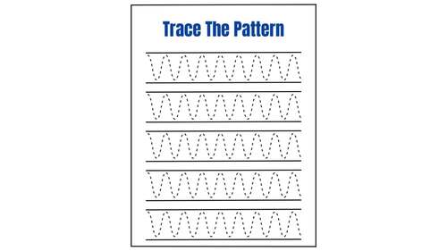 TRACE THE PATTERN PDF/ TRACE THE PATTERN WORKSHEETS by TeacherTrail ...