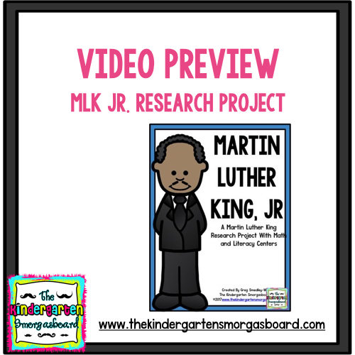 Preview of Video Preview: Martin Luther King Research Project!