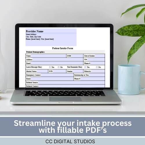 Patient Intake Form Template: Fillable Medical History PDF for Doctor's ...