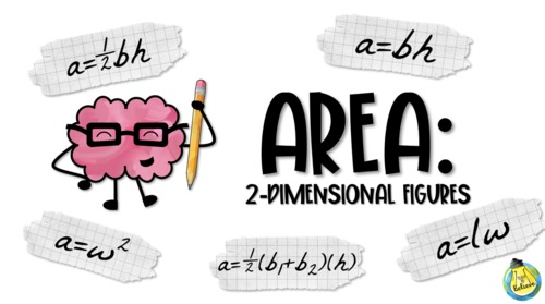 Preview of Area of 2-Dimensional Figures - Video Lesson-Distance Learning