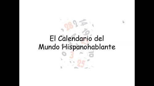 Spanish Calendar & Celebrations Video Note Bundle