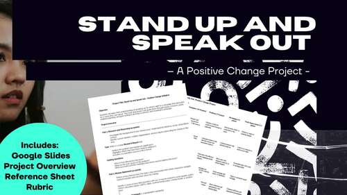 Positive Change Project by The Inkwell and Quill | TPT