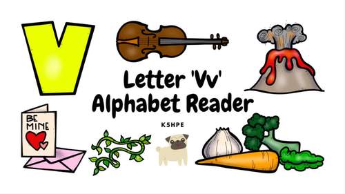 Preview of Letter 'Vv', Alphabet Reader, Voice-Over Video, Phonics, eBook