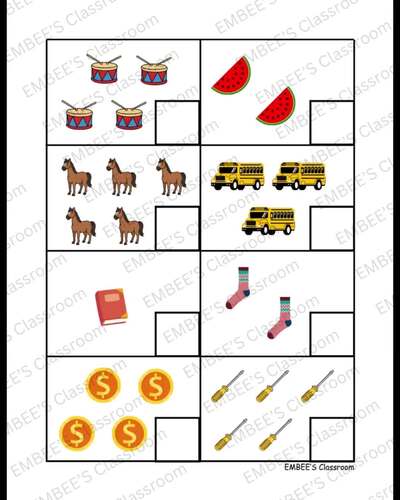 Counting 1-20 Bundle Worksheets & Centers for Pre-K and Kindergarten