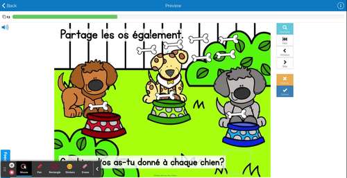 French Boom Cards - Fair Share Equal Groups - Un partage égal | TPT