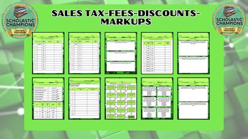 COMPOUND INTEREST RATES * Middle School Financial Literacy Worksheets
