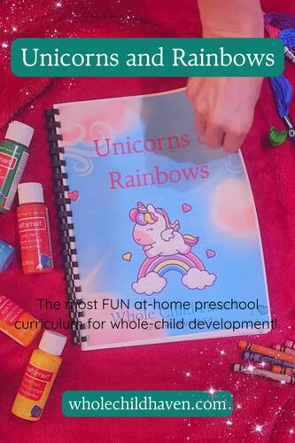 Unicorns and Rainbows Whole-Child At-Home Preschool Curriculum | TPT