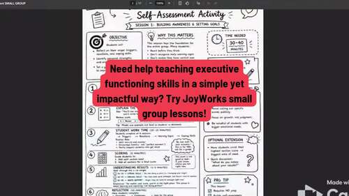 Executive Functioning Small Group Curriculum GROWING Bundle Grades 6-8
