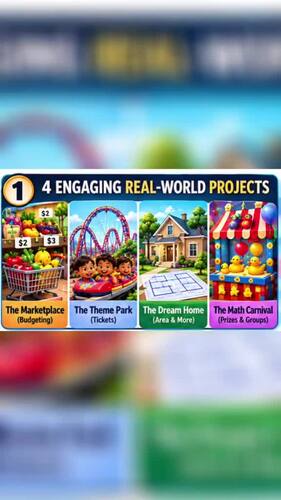 Real-Life Math Projects Grades 2–4 | STEM Math Activities, Visual ...
