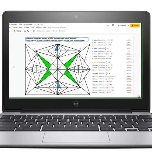 Solving One Step Equations Math Coloring by Number Sheets 6th Grade ...