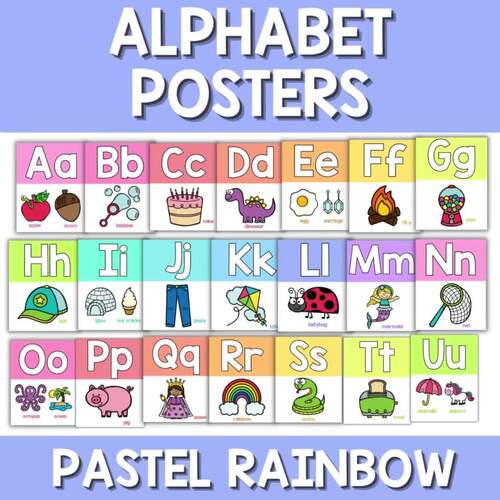 alphabet poster for toddlers