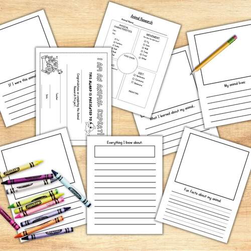 Animal Report Template Kids Animal Report Project Animal Research