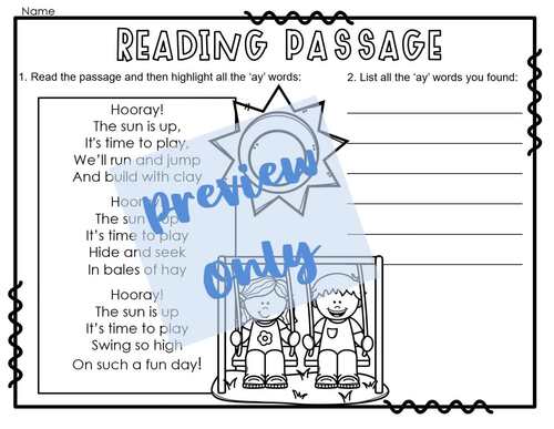 AI AY Vowel Teams Worksheets Long A Phonics Vowel Pairs by Teacherinspo123