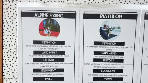 Winter Olympics 2026 Information Posters and Google Slides, Digital & Print