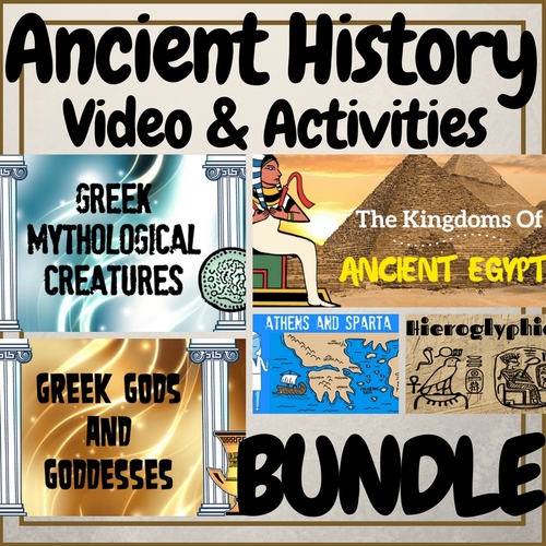Preview of Ancient History Civilizations Video & Activities BUNDLE!