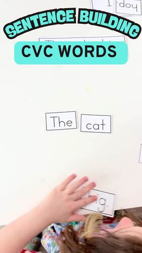 Building Sentences & Sentence Writing | CVC Phonics And Fluency ...