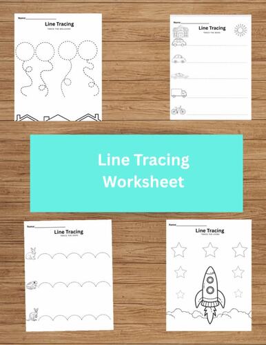 Line Tracing Worksheet by Destinee Armstrong | TPT