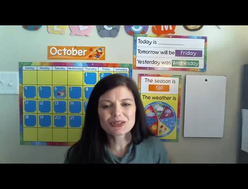 Preview of Circle Time Online//Mm is for Muffins//Preschool - Kindergarten Lesson