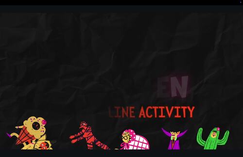 Regular -ER Present Tense| Standing Line Activity | Halloween | Creer