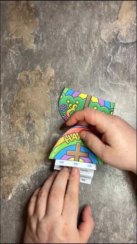 Easter Story Folding Craft Kids Holy Week Bible Activity Sunday School ...