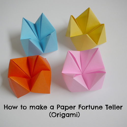 Preview of How to make a Paper Fortune Teller (Origami)