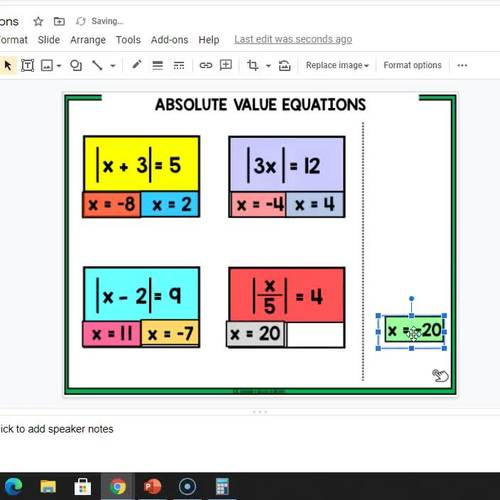 Absolute Value Equations Note and Activity Bundle for Google Slides™