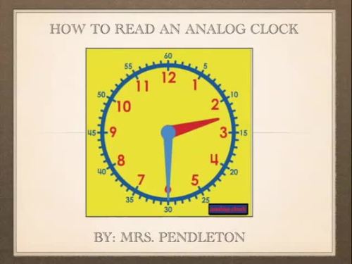 Preview of Telling Time Instruction