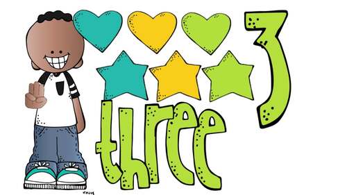 3 Counting clip art Digi Stamps Mini by Melonheadz Clipart | TPT