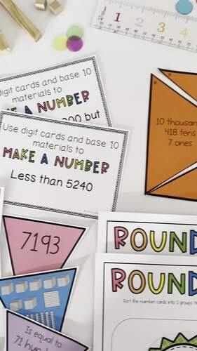 Hands-on Place Value activities / Third and Fourth Grade Number Sense ...